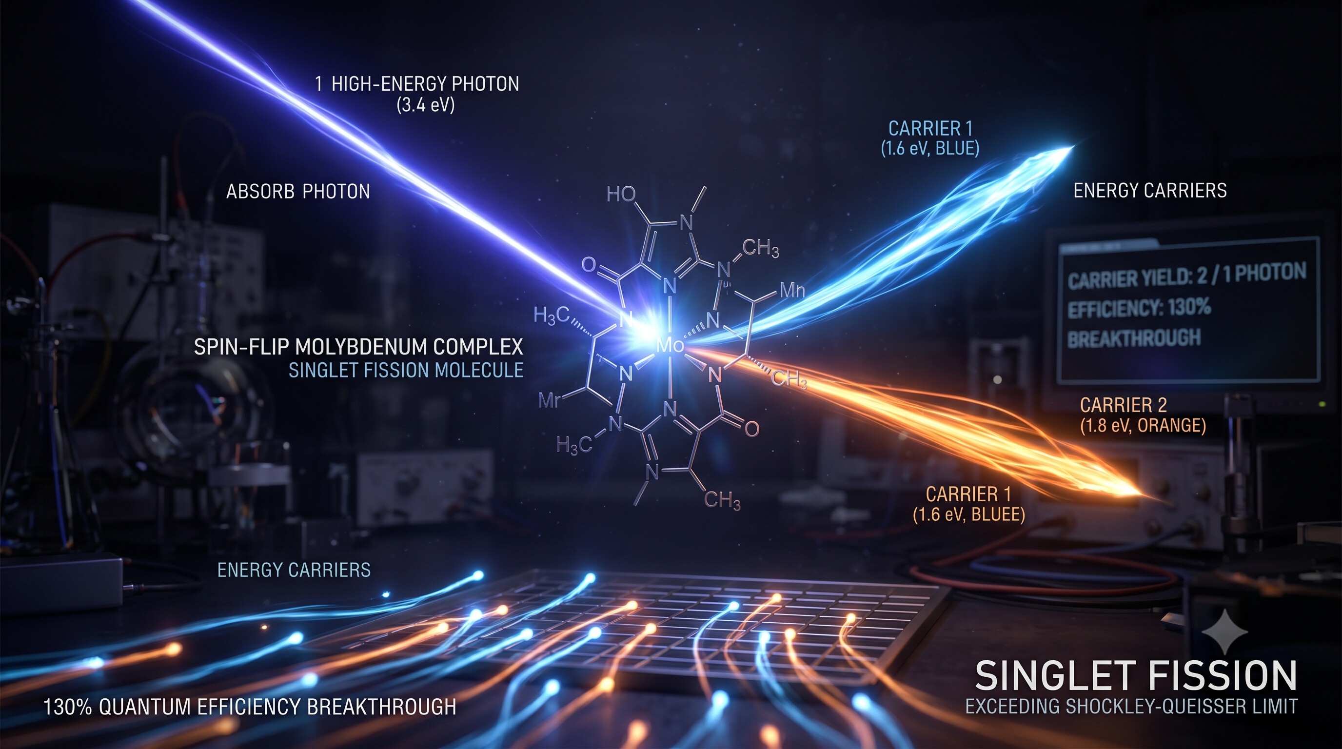 Singlet Fission Solar Breakthrough: The Physics Revolution Behind 130% Quantum Efficiency